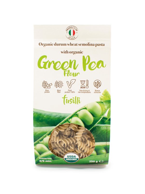 Fusilli with Organic Green Pea Flour - Pastas, Rice, and Grains - Buon'Italia
