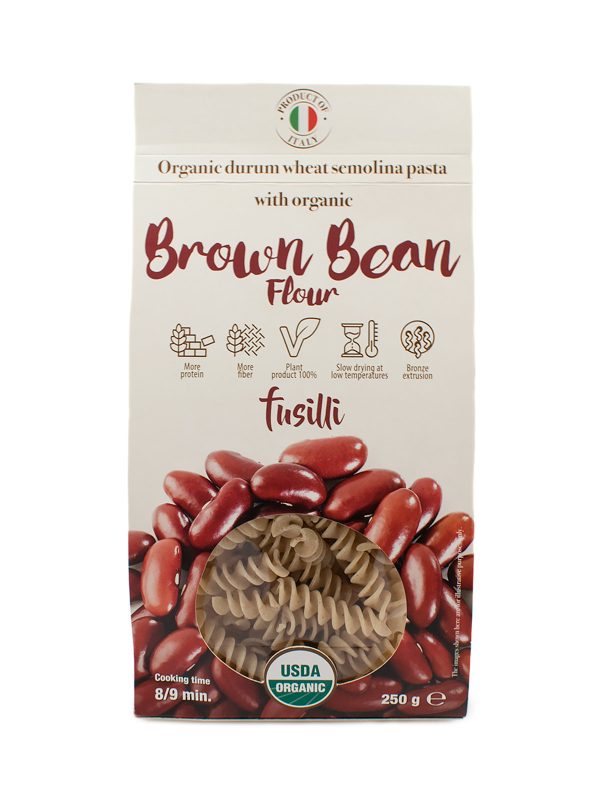 Fusilli with Organic Brown Bean Flour - Pastas, Rice, and Grains - Buon'Italia