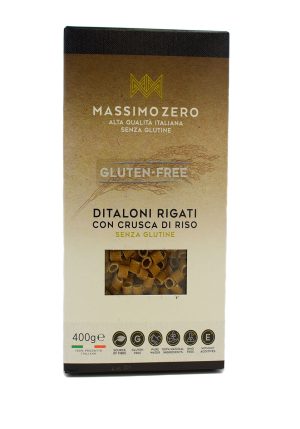 Massimo Zero Gluten Free Brown Rice Ditaloni 400g - Pastas, Rice & Grains - Buon'Italia