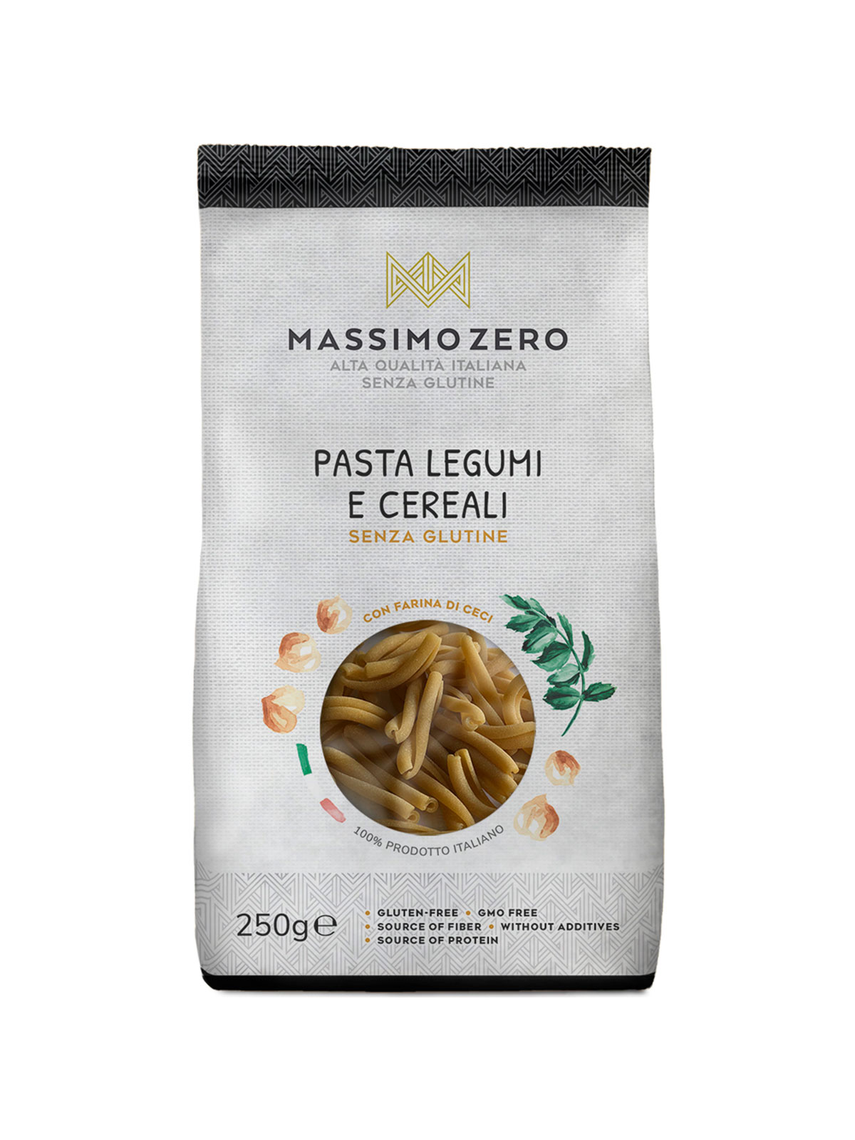 MZ CASERECCE WITH LEGUMES AND CEREALS 250 GR - Pasta, Pastas, Rice & Grains- Buon'Italia
