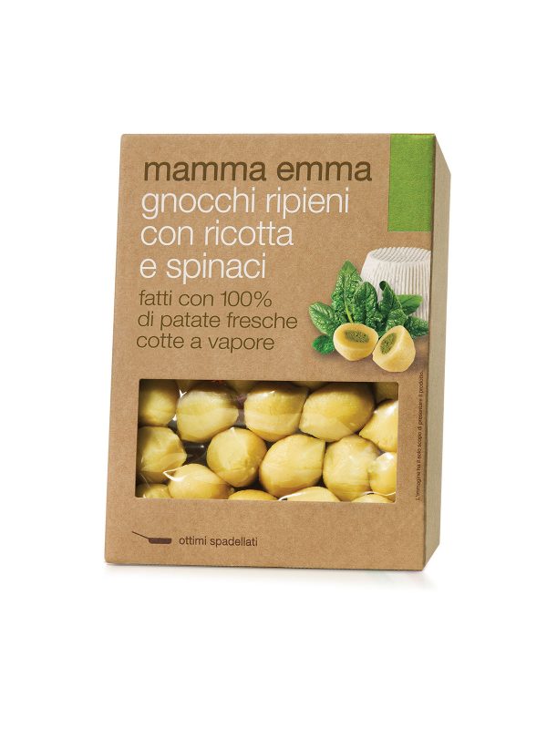 MAMMA EMMA POTATO GNOCCHI FILLED W/SPINACH AND RICOTTA- Pasta, Pastas, Rice & Grains- Buon'Italia