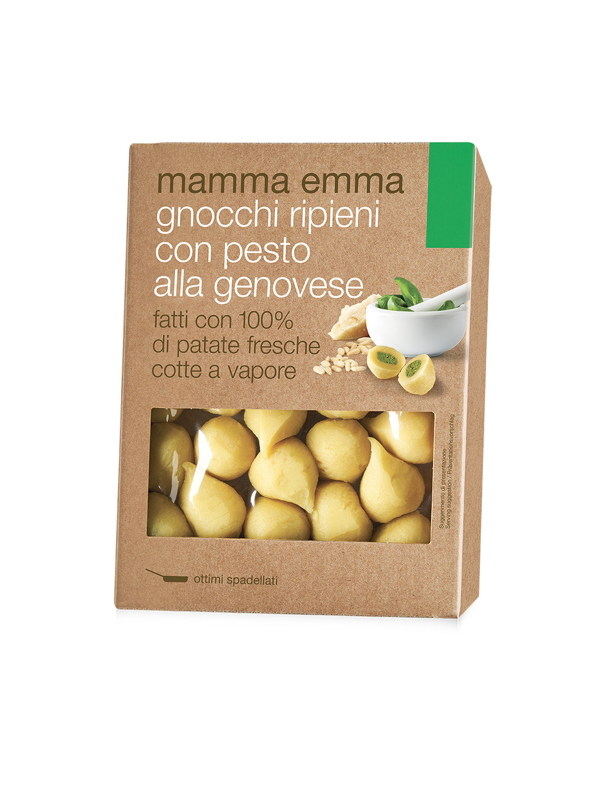 MAMMA EMMA POTATO GNOCCHI FILLED W/PESTO 350 GR