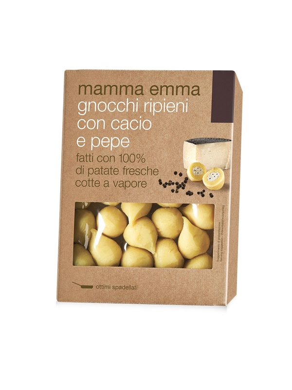MAMMA EMMA POTATO GNOCCHI FILLED W/CACIO & PEPPER- - Pasta, Pastas, Rice & Grains- Buon'Italia