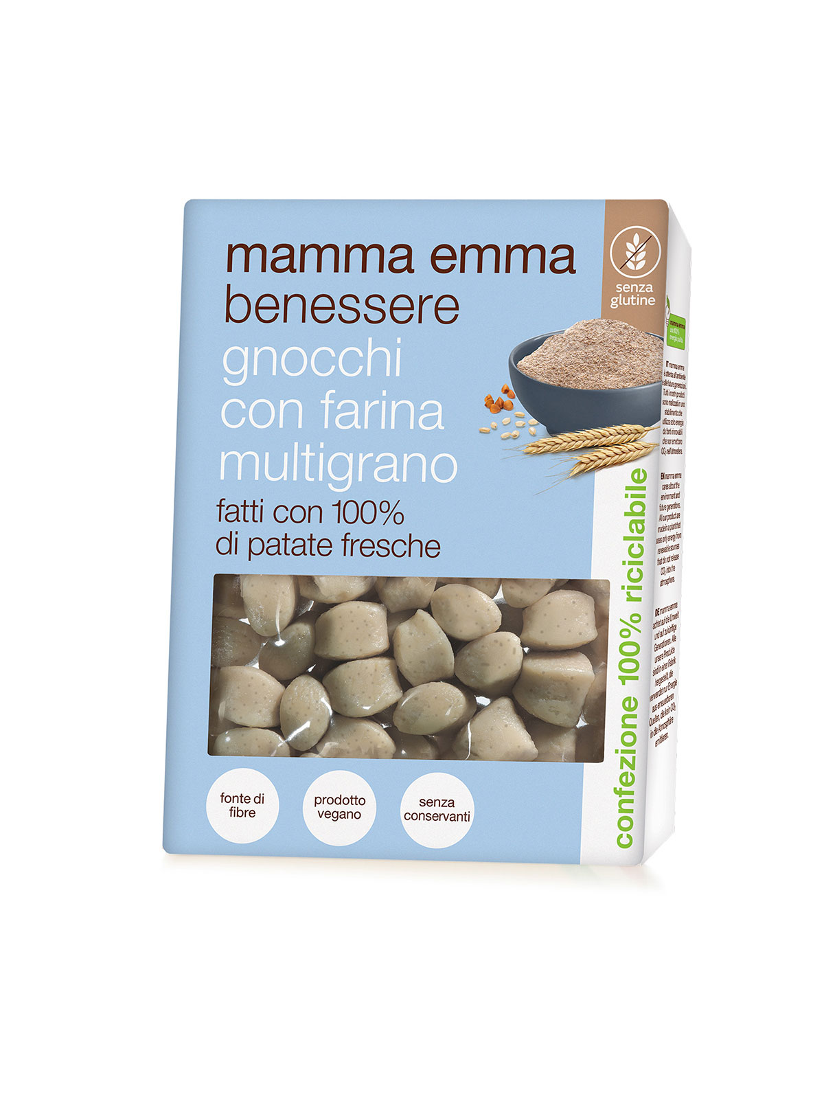 MAMMA EMMA GLUTEN FREE GNOCCHI W/MULTIGRAIN FLOUR 350 GR - Pasta, Pastas, Rice & Grains - Buon'Italia