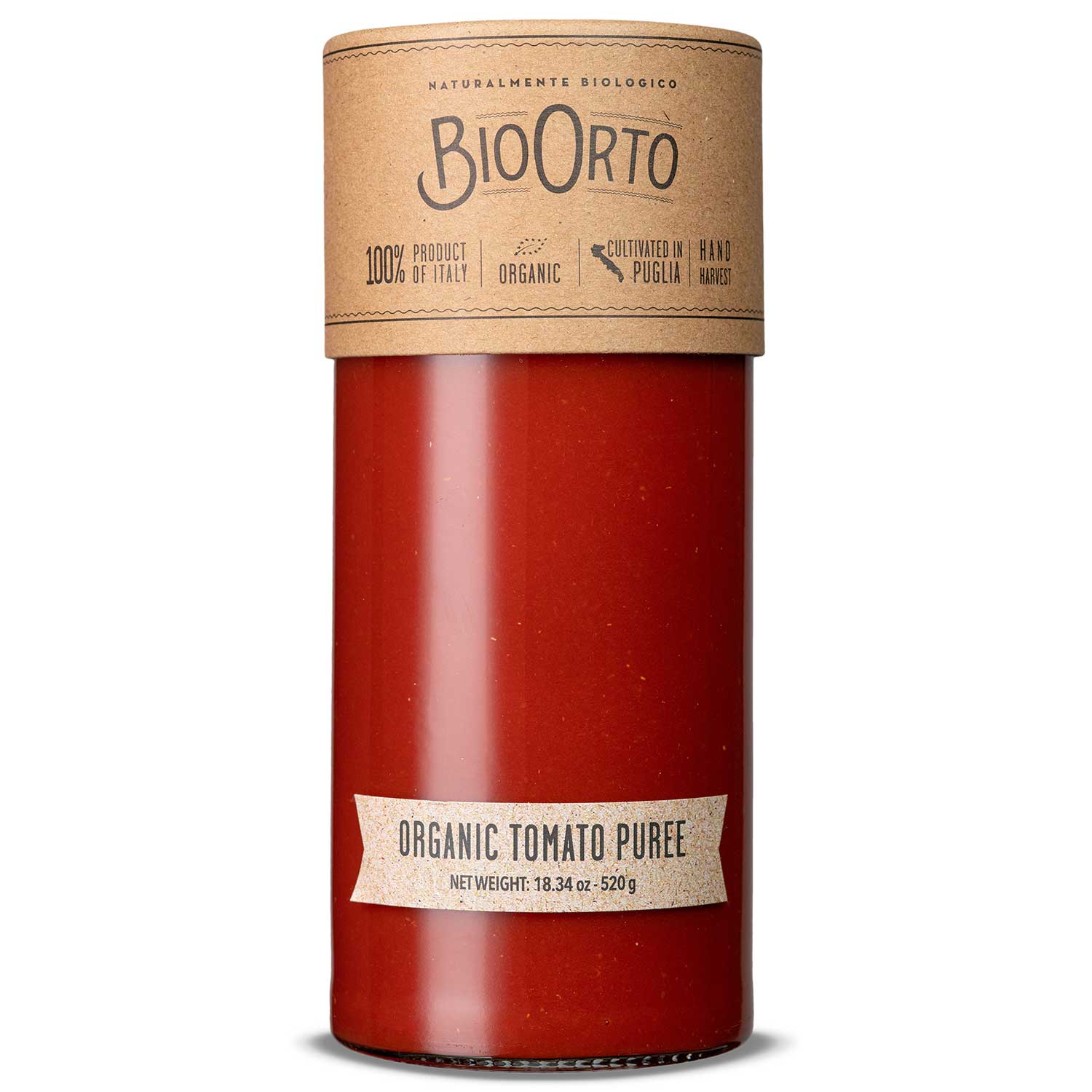 BIO ORTO ORGANIC TOMATO PUREE 580 ML - Pantry, Sauces & Condiments, Tomato - Buon'Italia