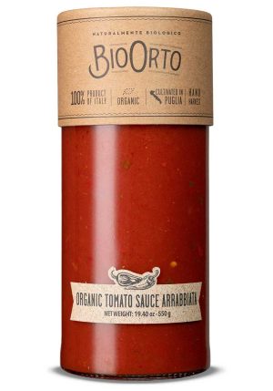 BIO ORTO ORGANIC ARRABIATA SAUCE 550 GR - Pantry, Sauces & Condiments, Tomato - Buon'Italia