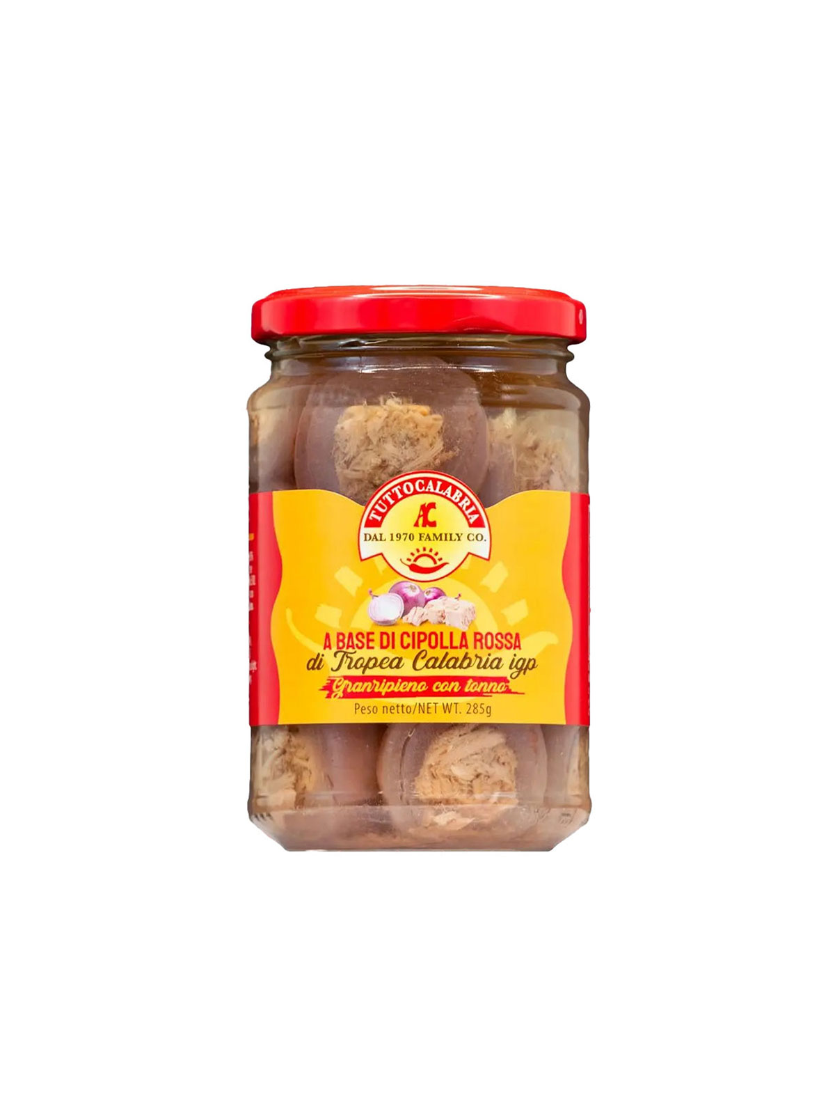 T/C PGI TROPEA RED ONION STUFFED WITH TUNA 10.2 oz.