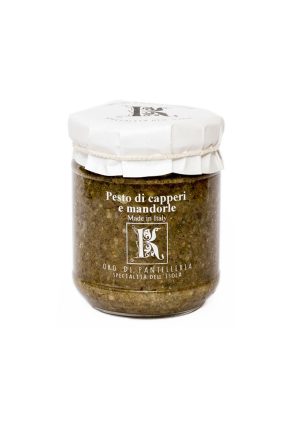 KAZZEN PESTO WITH CAPERS AND ALMONDS 195 GR - Olives & Capers, Pantry, Sauces & Condiments - Buon'Italia