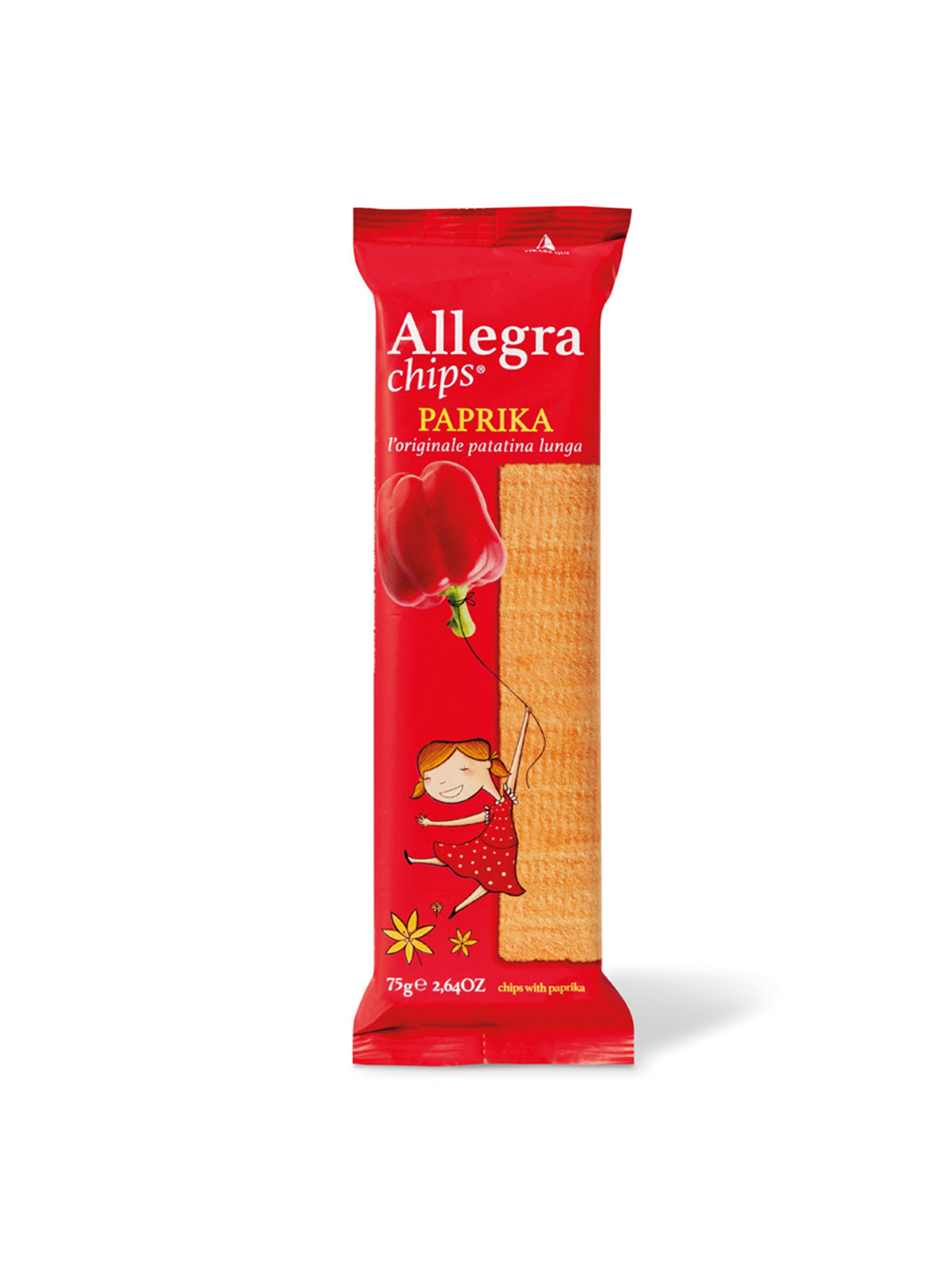 BO ALLEGRA CHIPS PAPRIKA 75 GR - Snacks, Sweets, Treats & Snacks - Buon'Italia