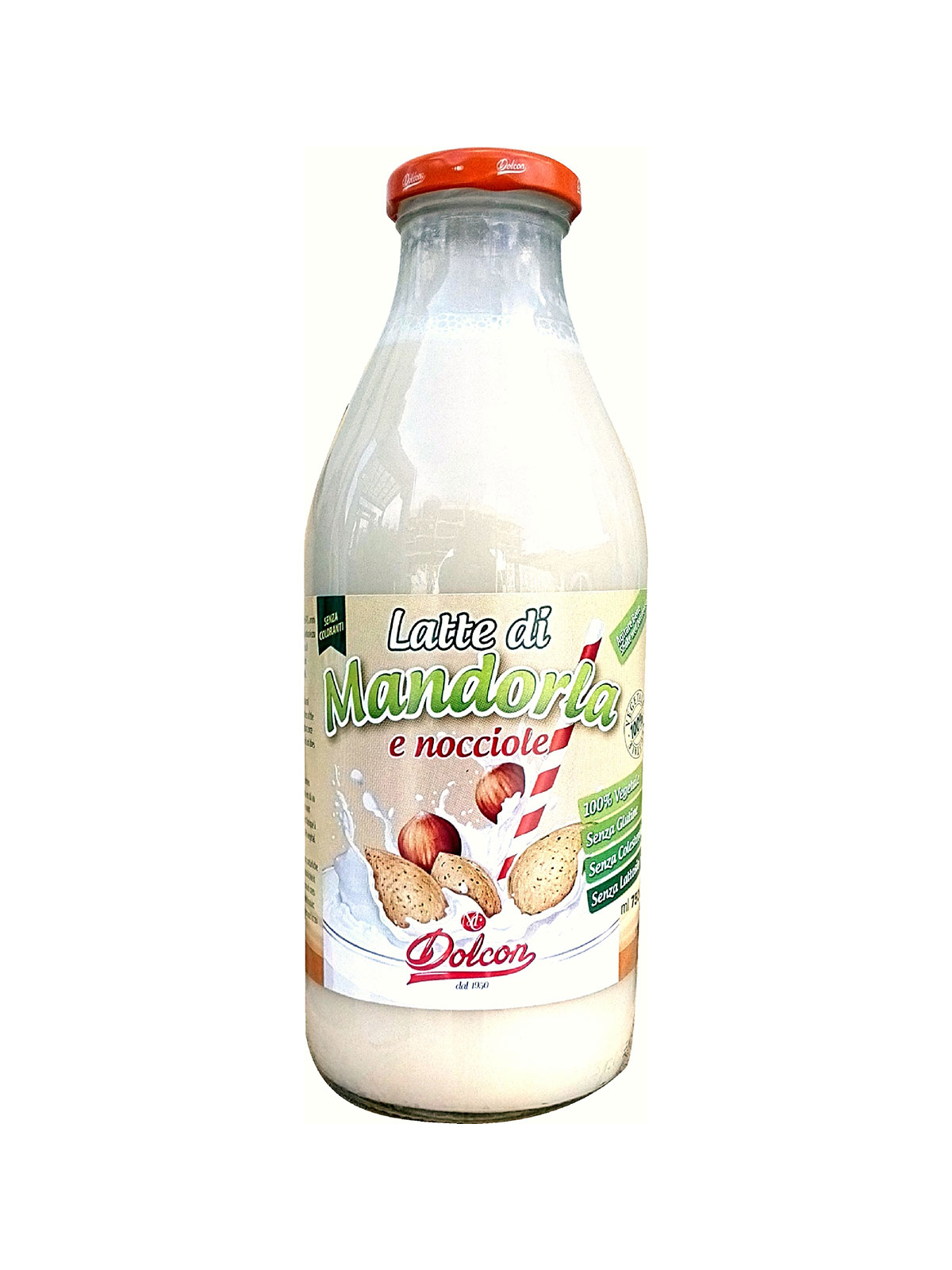 DOLCON ALMOND MILK W/HAZELNUT 750 ML - Beverages, Nuts & Seeds, Sweets, Treats & Snacks - Buon'Italia